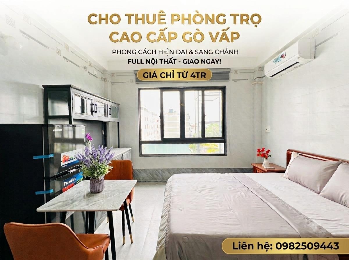 Cho thuê gấp phòng 30 m2 tại Đường Phan Huy Ích - 14 - Gò Vấp - TP Hồ Chí Minh, giá 4 tr/tháng