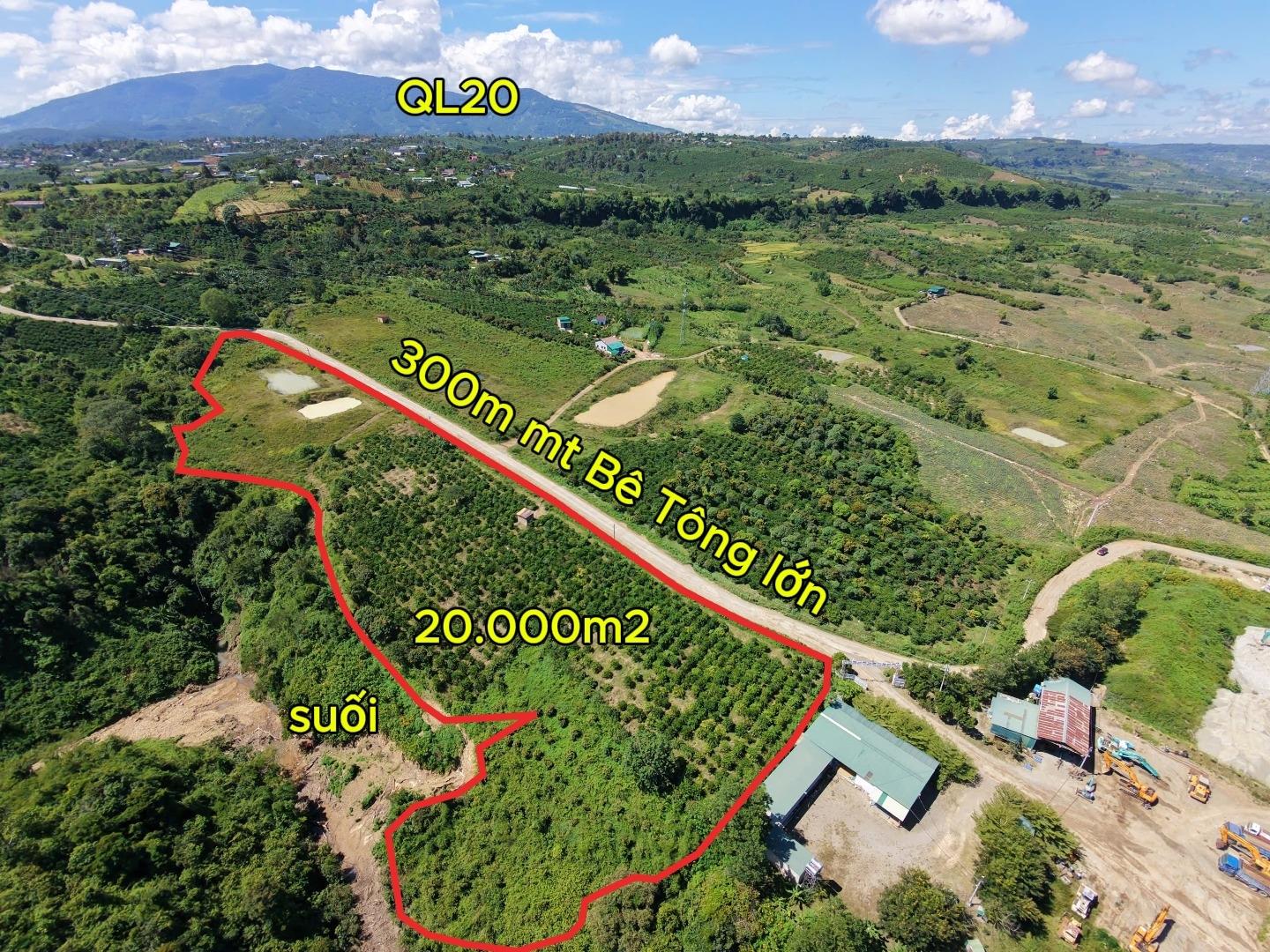Cần bán nhanh miếng đất 20000 m2 tại Xã Gia Hiệp - Di Linh - Lâm Đồng, giá 360 tr