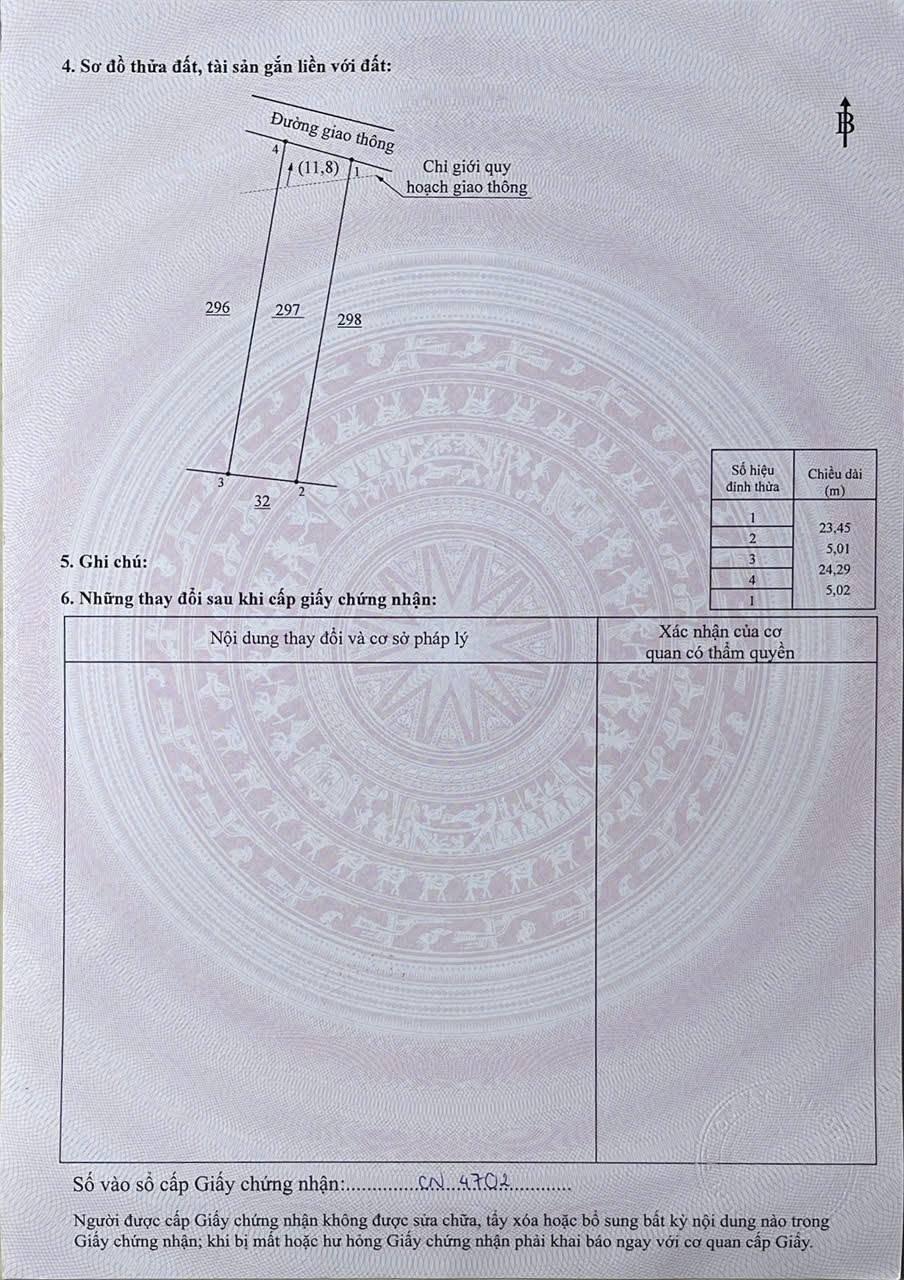 Bán căn nhà 120 m2, hướng Tây-Bắc tại Đường Trà Cổ - Phú Điền - Tân Phú - Đồng Nai, giá 380 triệu