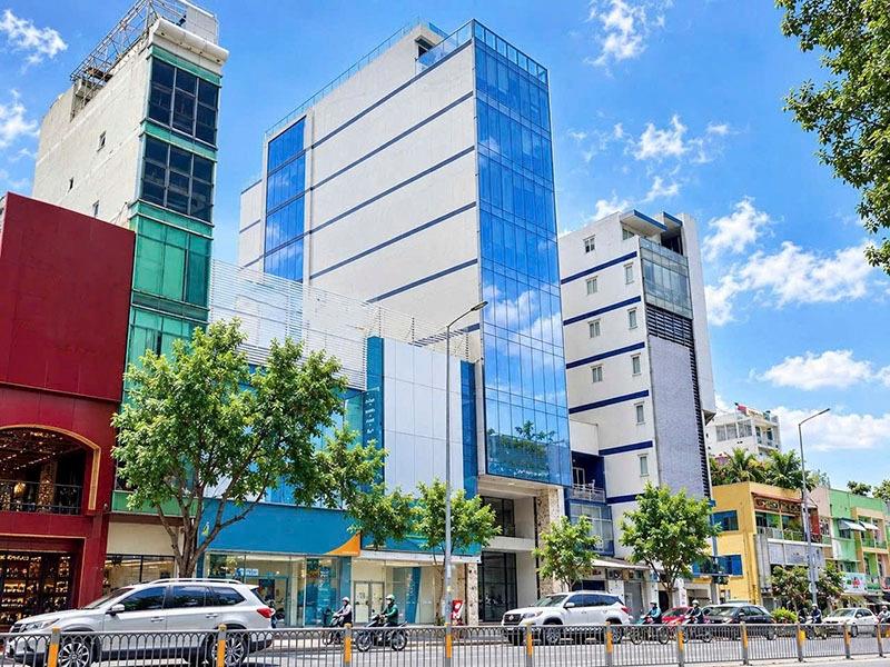 Cho thuê tòa cao ốc mt Nguyễn Văn Trỗi, 210m2, 2 hầm + 10 tầng, mới 100%