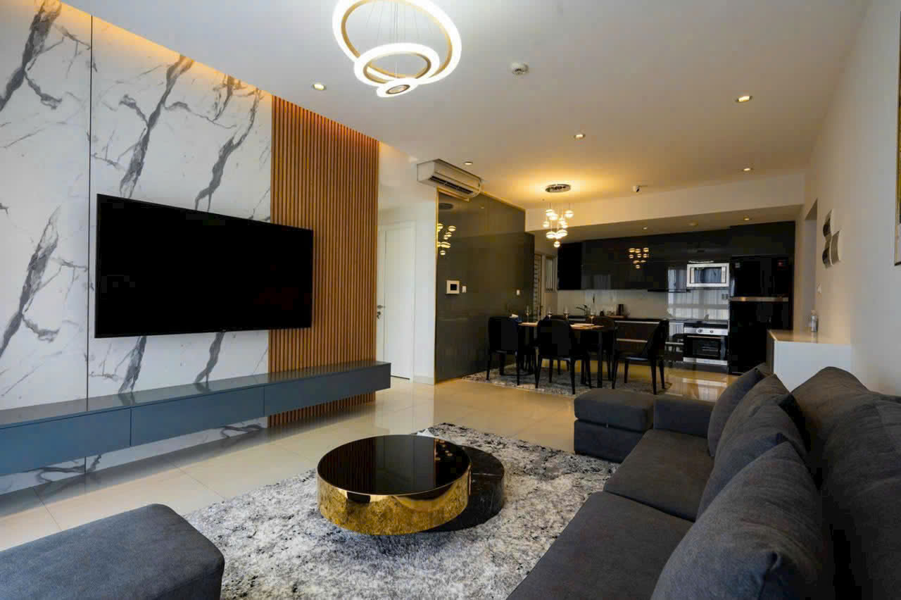 Cho thuê căn hộ Happy Valley 100 m² – 3PN, nội thất cao cấp, view sông